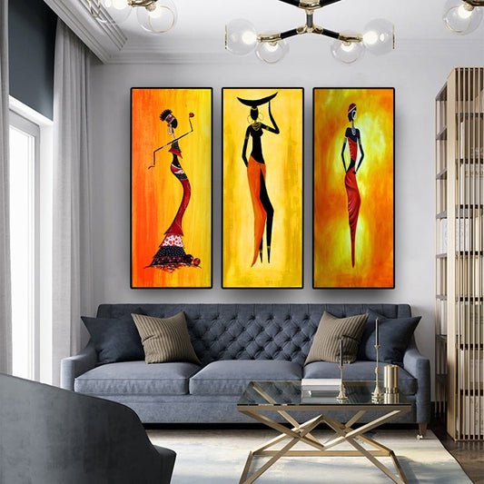 Abstract Oil Painting On Canvas, Wall Art Picture Of Living Room | Decor Gifts and More