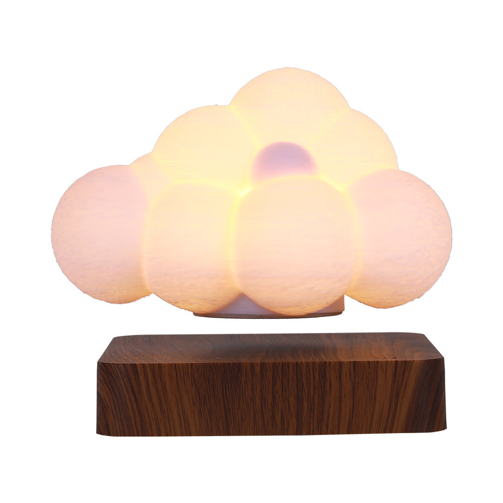 Novelty Night Light Magnetic Levitation Cloud Lamp Creativity Floating 3D Print Bulb Desk Decoration Birthday Gift