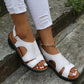 Velcro Ankle Srap Sandals Summer Chunky Heel Roman Shoes Women