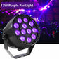 LED12pcs Par Light RGBW Remote Control Par Light Dyeing Background Light