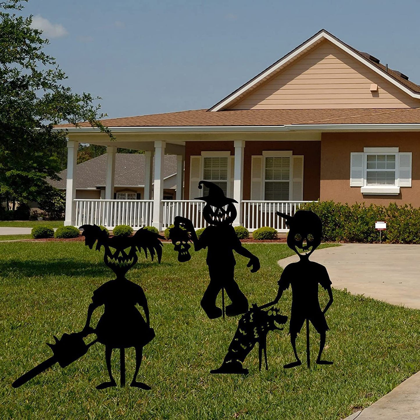 Little Devil Garden Pile Silhouette Halloween Decorations