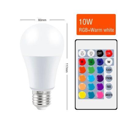 Smart Bulb Color Remote Control RGB Bulb Light Colorful