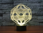 Abstract 3D Light 7 Color Touch Controlled LED Visual Lamp Gift Atmosphere Desk Lamp.