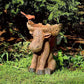 Outdoor Courtyard Moose Statue Feeder Ornaments