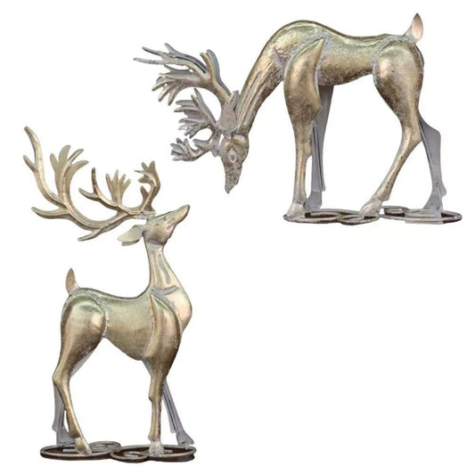 golden deer statue