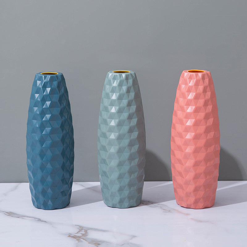 Nordic Style Imitation Ceramic Dry Vase Plastic Vase Decoration