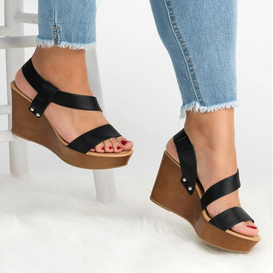 Summer New Style Fish Mouth Open Toe Platform Platform Sandals Women