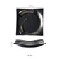 Luxury Black Ceramic Stoneware Dinnerware Set