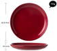 Candy Apple Red Luxury Stoneware Pottery Dinnerware Set