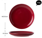 Candy Apple Red Luxury Stoneware Pottery Dinnerware Set