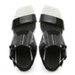 Fashionable Lizard Skin Profiled High-heeled Flip-flop Color Matching Roman Sandals Women Slippers