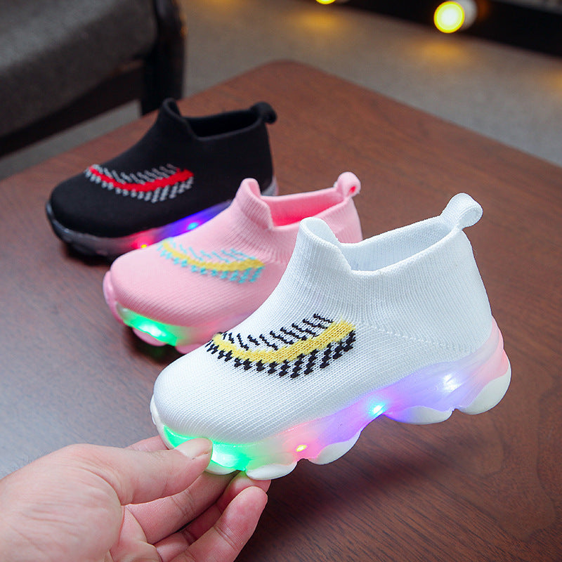 Sensor Light Led Light Socks Shoes Boys And Girls Light Shoes