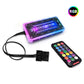 Cool Month Rgb Light Board Power Supply Compartment Light-Emitting Side Panel Chassis Graphics Card Bracket Rgb Color-Changing Led Power Light-Emitting Light Board