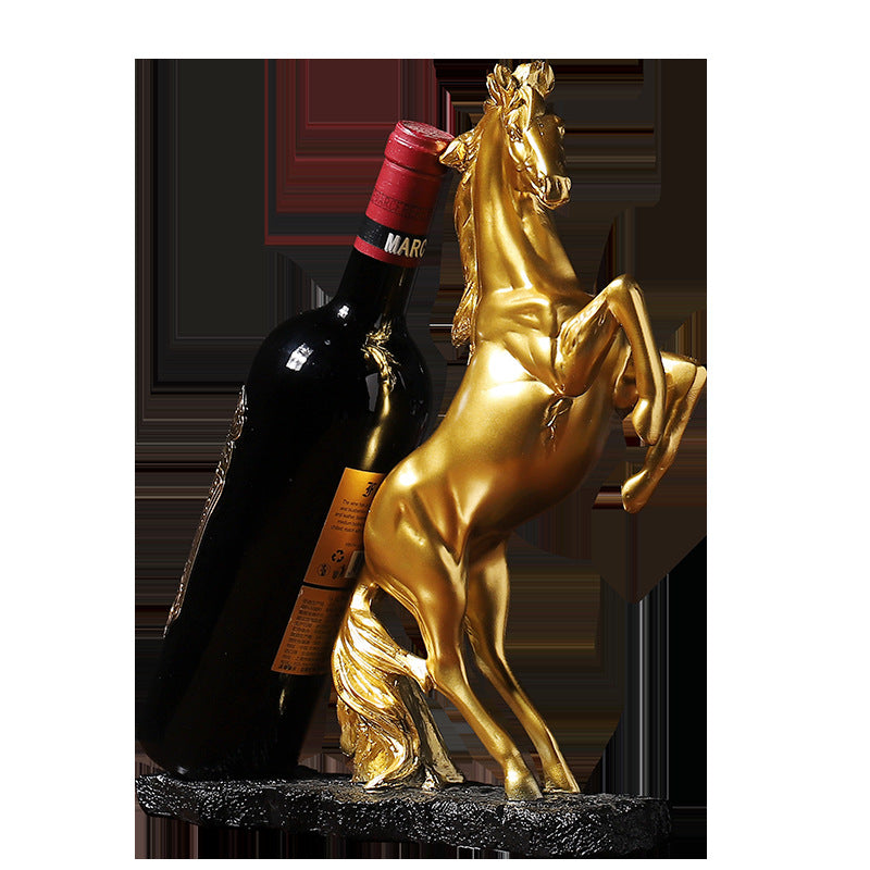 Golden Statue Resin Horse Sculpture Decoration Home Cabinet Decoration