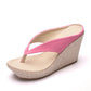 Slope Heel Sandals, Slope Heel Flip Flops, Summer Sponge Cake With Platform Slippers Women