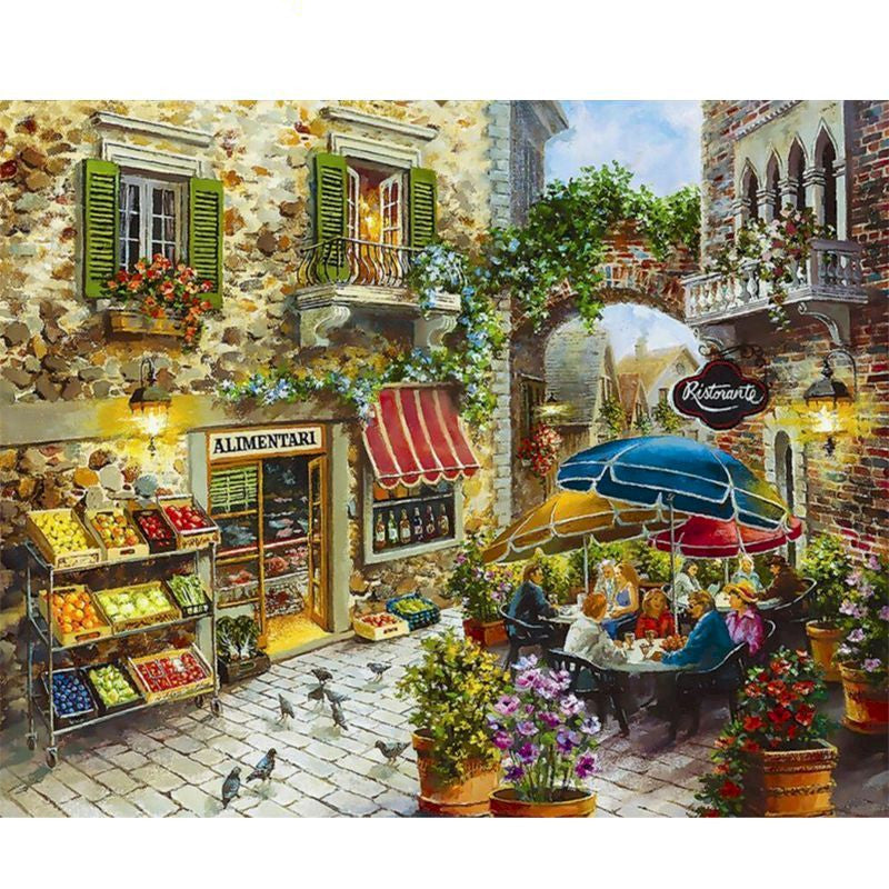 Frameless Oil Painting Flower Landscape Character Animal Photo Decoration