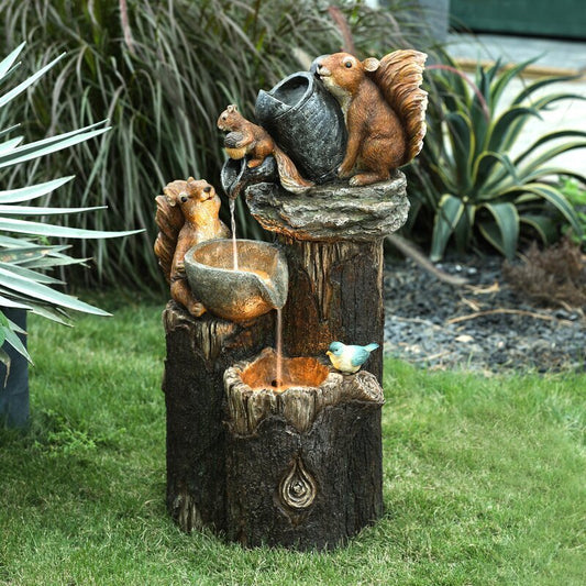 Duck Family Garden Statue Ornament Figurine