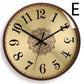 Solid Wood Antique Gold Vintage Wall Clock