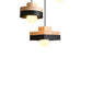 Bedside Aisle Balcony Square Round Solid Wood Chandelier