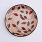 Floral round ceramic dinner plate