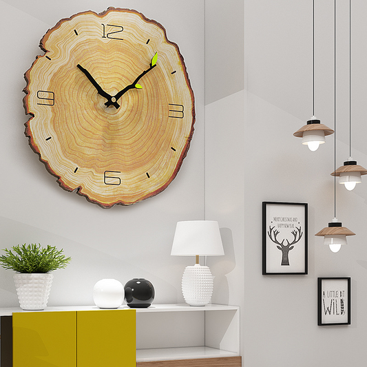 Vintage Retro Oak Wood Wall Clock