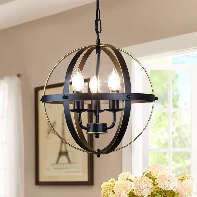 Retro Industrial Style Wrought Iron Lamp