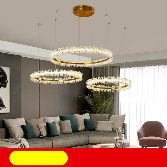 Living Room Crystal Chandelier Modern Style Electroplated Gold Creative