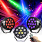 LED12pcs Par Light RGBW Remote Control Par Light Dyeing Background Light