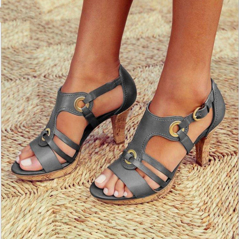 High heeled sandals for women