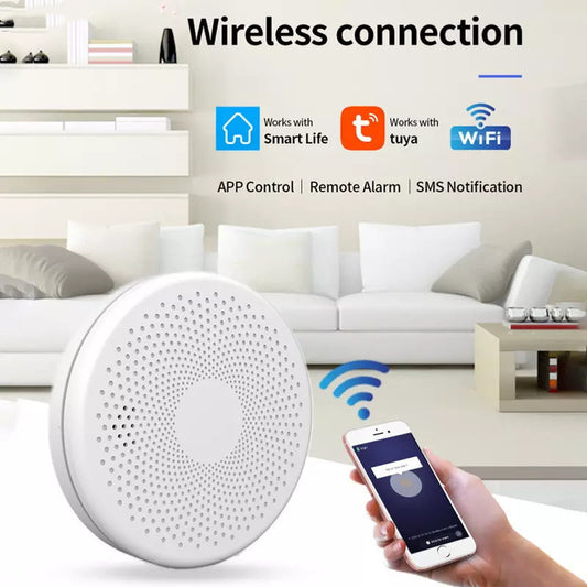 Wifi Smart Smoke Detector 2 In 1