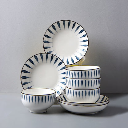 Japanese Chiba Ceramic Luxury Dish Dinnerware Set