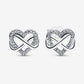 Sterling Silver S925 Heart Shape With Diamond Stud Earrings