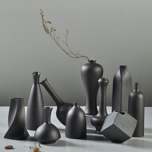 Ceramic vase and flower ware