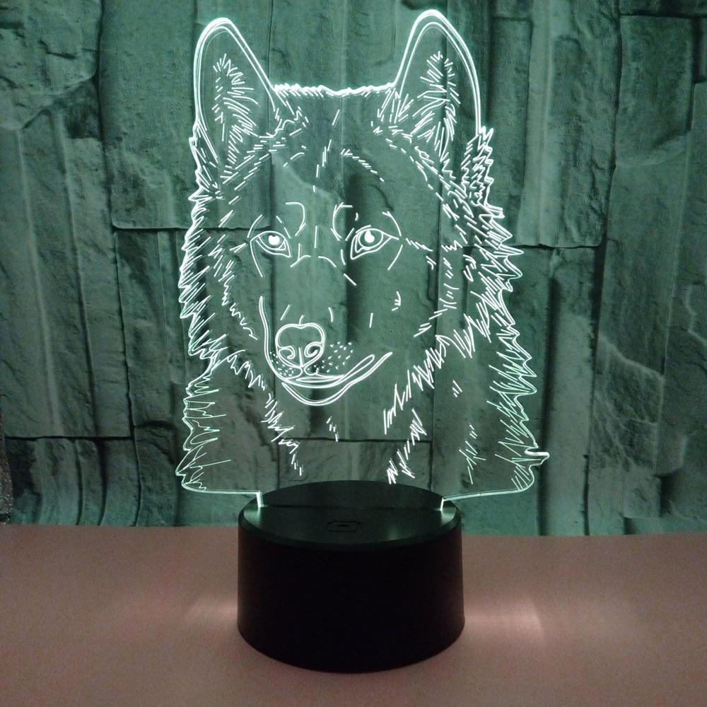 Wolf 3d Lamp Night Light