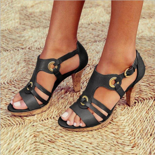 High heeled sandals for women