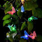 LED Solar String Lights Optical Fiber Butterfly Solar LED Spot Light Grass Christmas Festival Garden Decorative Colored Lights
