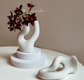 Sculpture Vase Plain Rough Ceramic Hydroponics