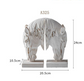 Distressed Ornaments Resin Horse Head Statue Decoration