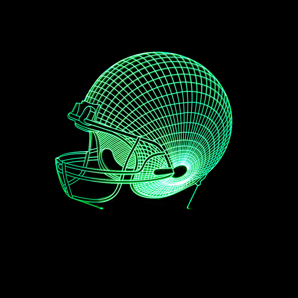 Rugby Hat 3D Lamp