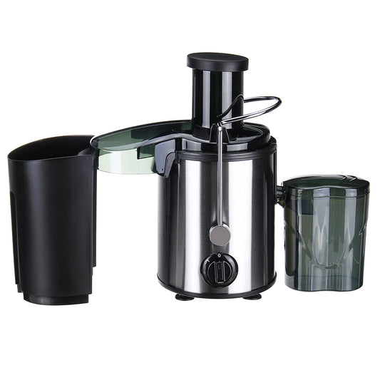 rofessional juicer with large capacity and high fruit juice output <br>-6.5 cm large, easy to put fruits and vegetables, saving time and energy <br>- Durable engine, high speed operation, little wear, little noise <br>- High quality, strong and durable stainless steel knife net, effectively increasing fruit juice output <br>- Automatic power off over heat, double lock safety system, safer operation