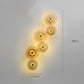 Post-modern Glass Wall Lamp Living Room Zen Wall Lamp Background Wall Bedroom Bedside Designer Personality Glass Aisle Light