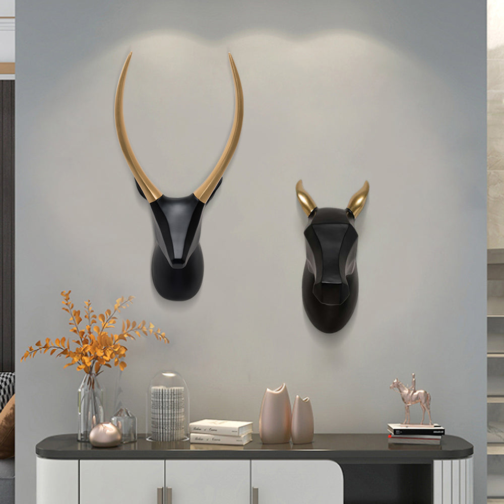 Living Room Creative Deer Head Horse Head Wall Decorative Hanging