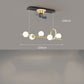 Living Room Nordic Luxury Intelligent APP Ceiling Fan Ceiling Light