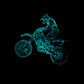3D Night Light Riding Mountain Motorcycle LED Touch Illusion Light 7 Color Changes
