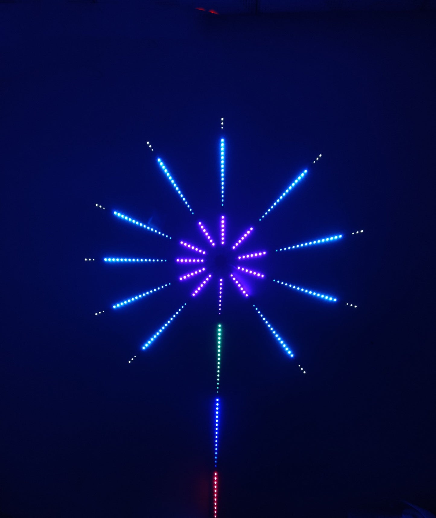 LED Fireworks Light With Digital Multi-function Light Bar Light