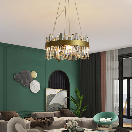 Crystal Chandelier Living Room Lights Simple