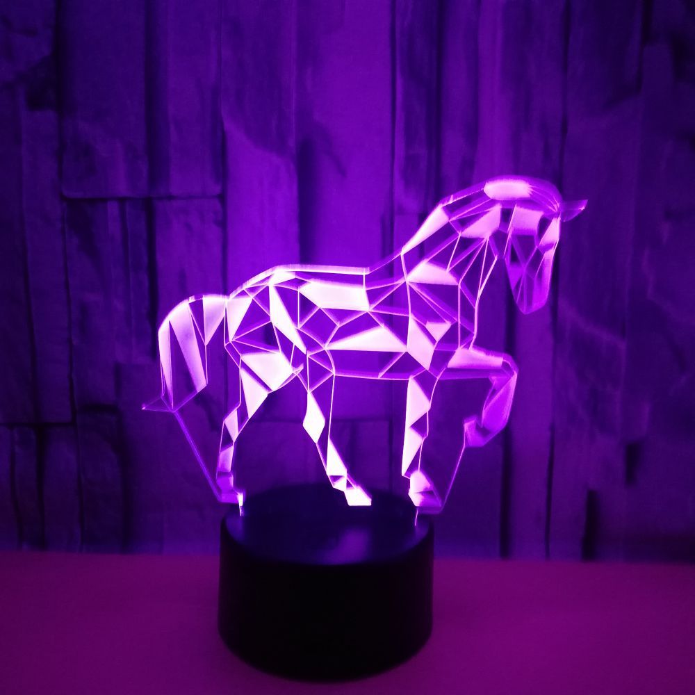 Led Night Light Jigsaw Horse USB Visual