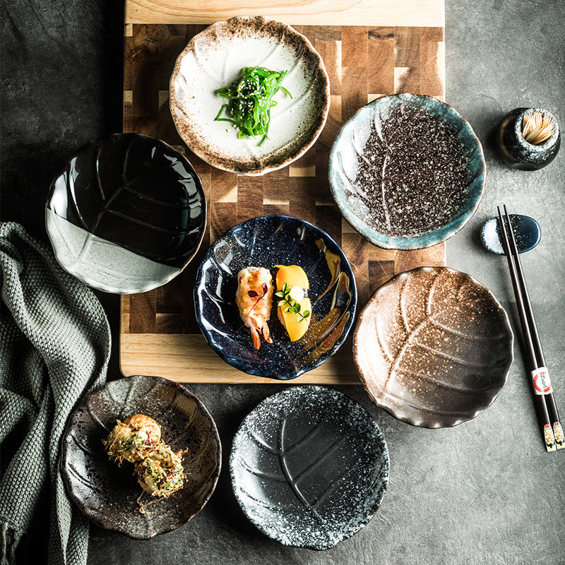 Japanese Leaf Saucer Round Plate