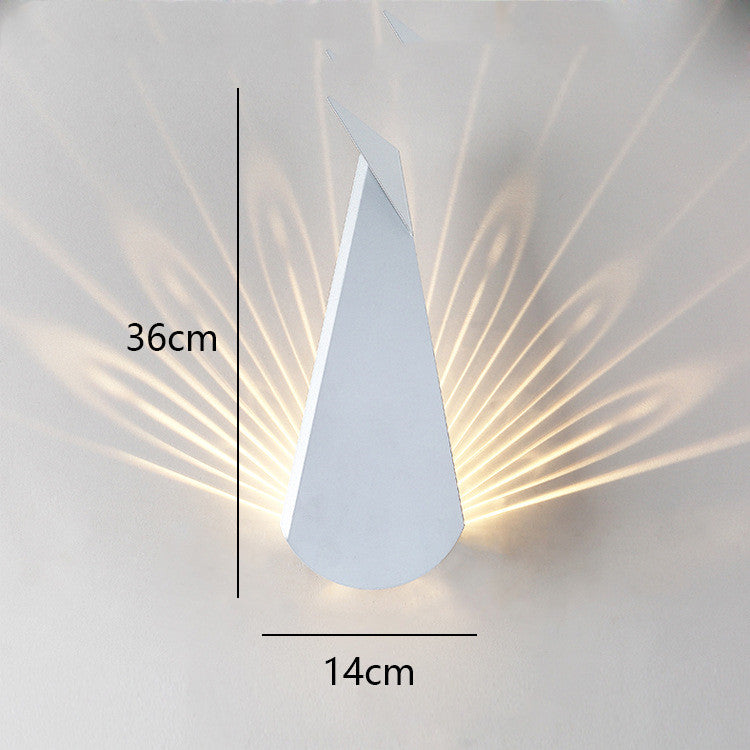 Corridor Modern Minimalist Decorative Peacock Wall Lamp