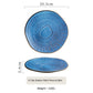 Deep Vibrant Cool Matte Ceramic Stoneware Plates